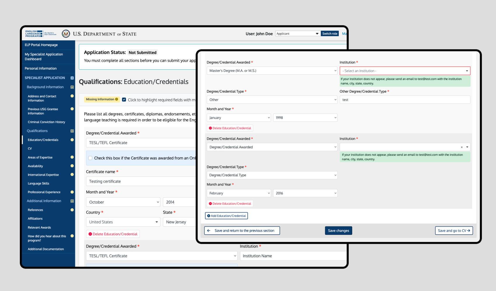 Specialist Application Specialist Application